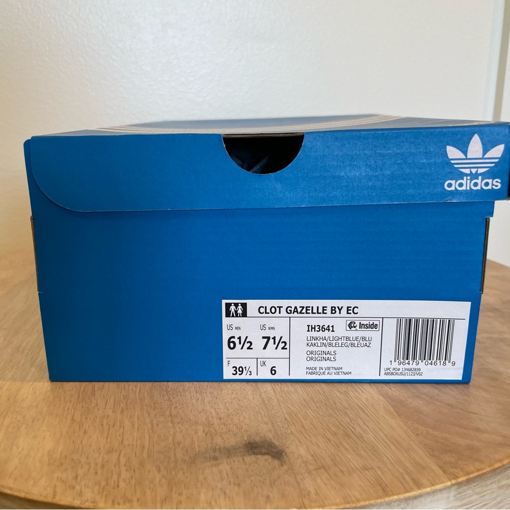 CLOT x adidas Gazelle Blue Bird by Edison Chen 6.5 men / 7.5 women - Picture 13 of 13